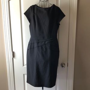 Black sheath dress